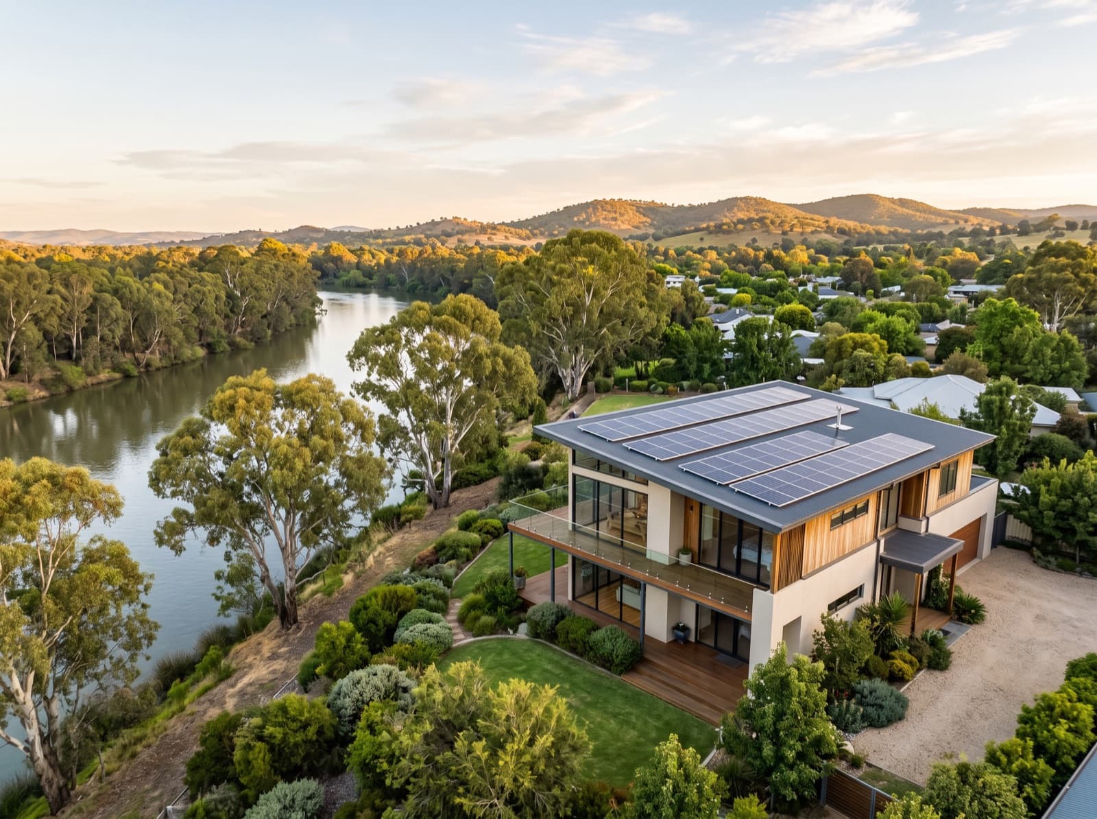 Solar panels in Albury