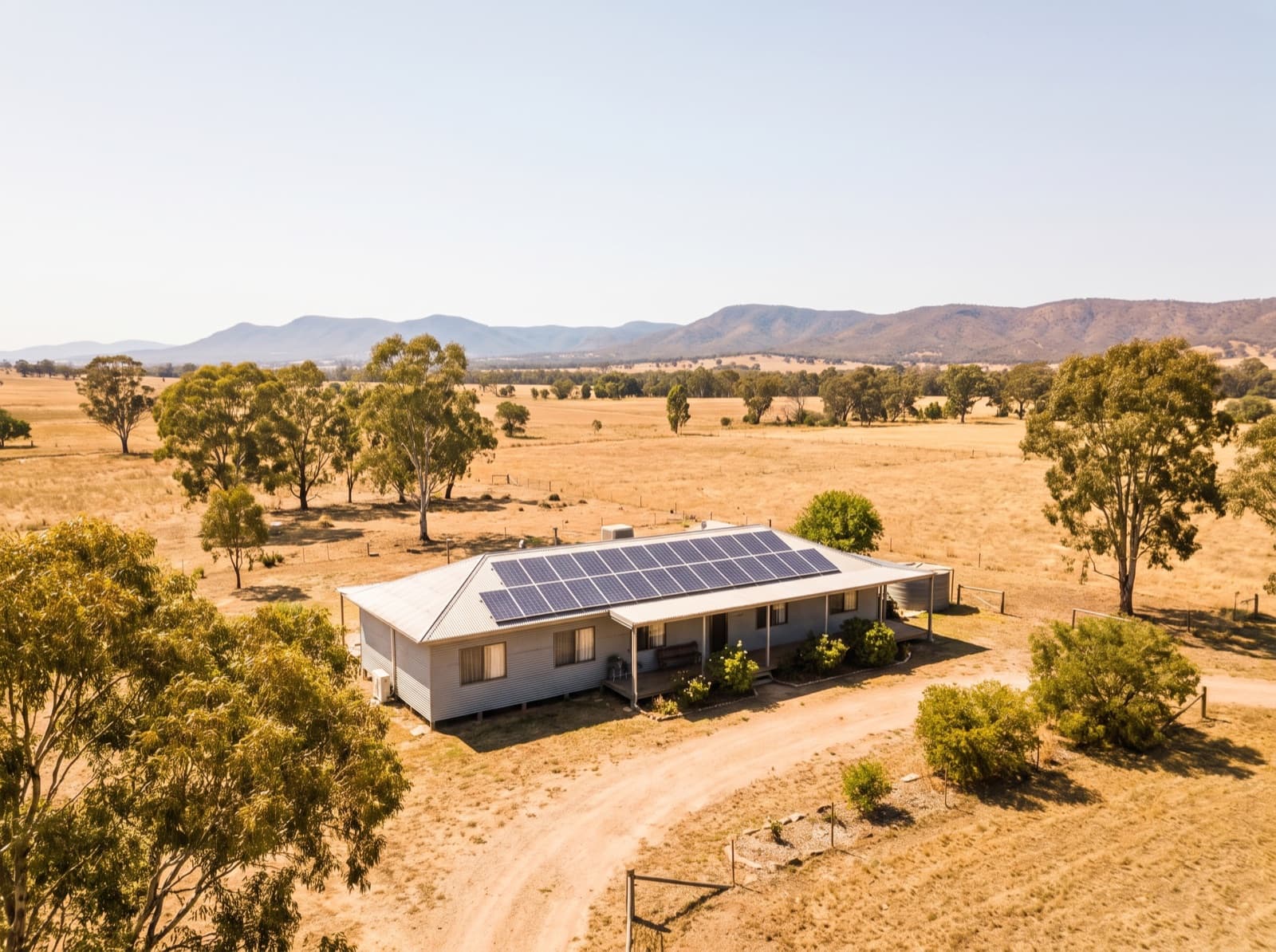 Solar panels in Biloela
