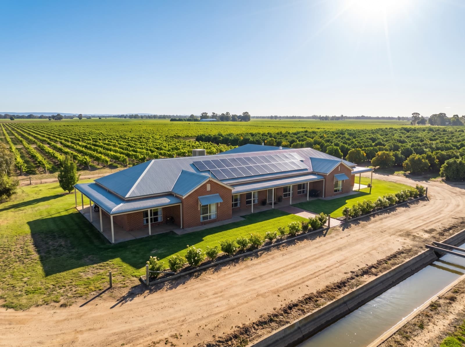 Solar panels in Griffith