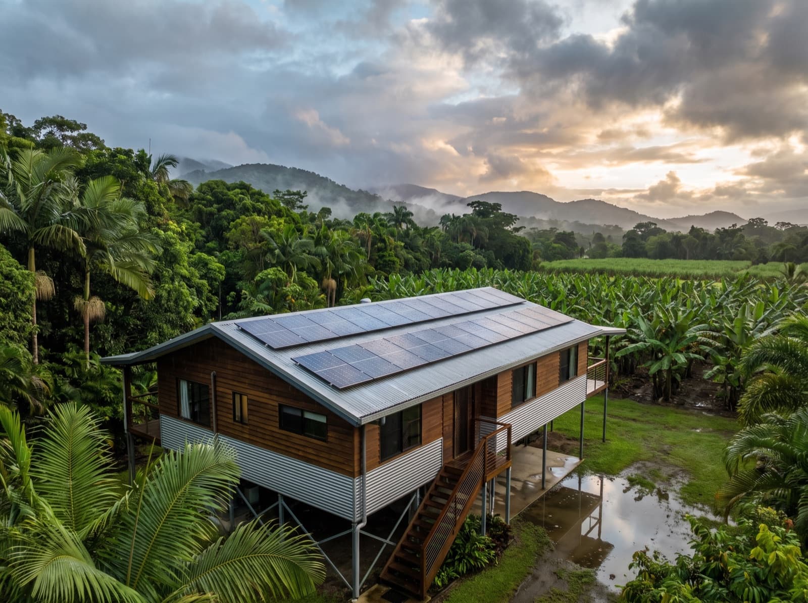 Solar panels in Innisfail