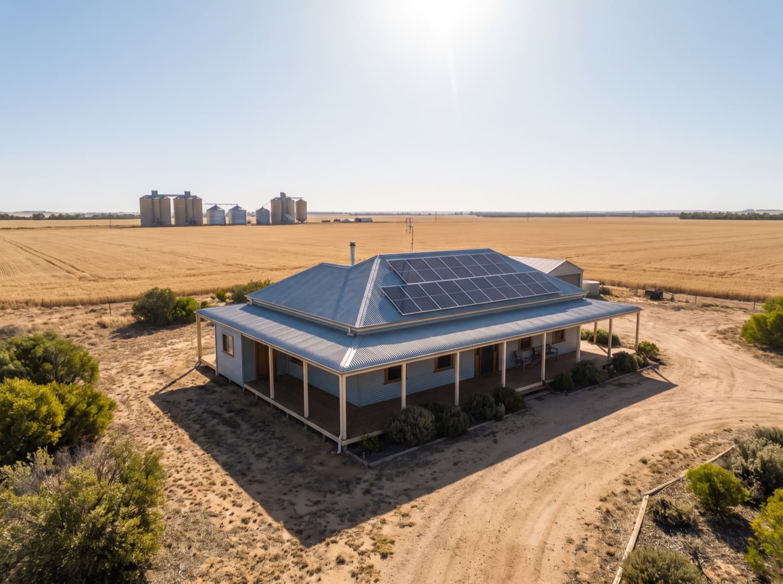 Solar panels in Merredin
