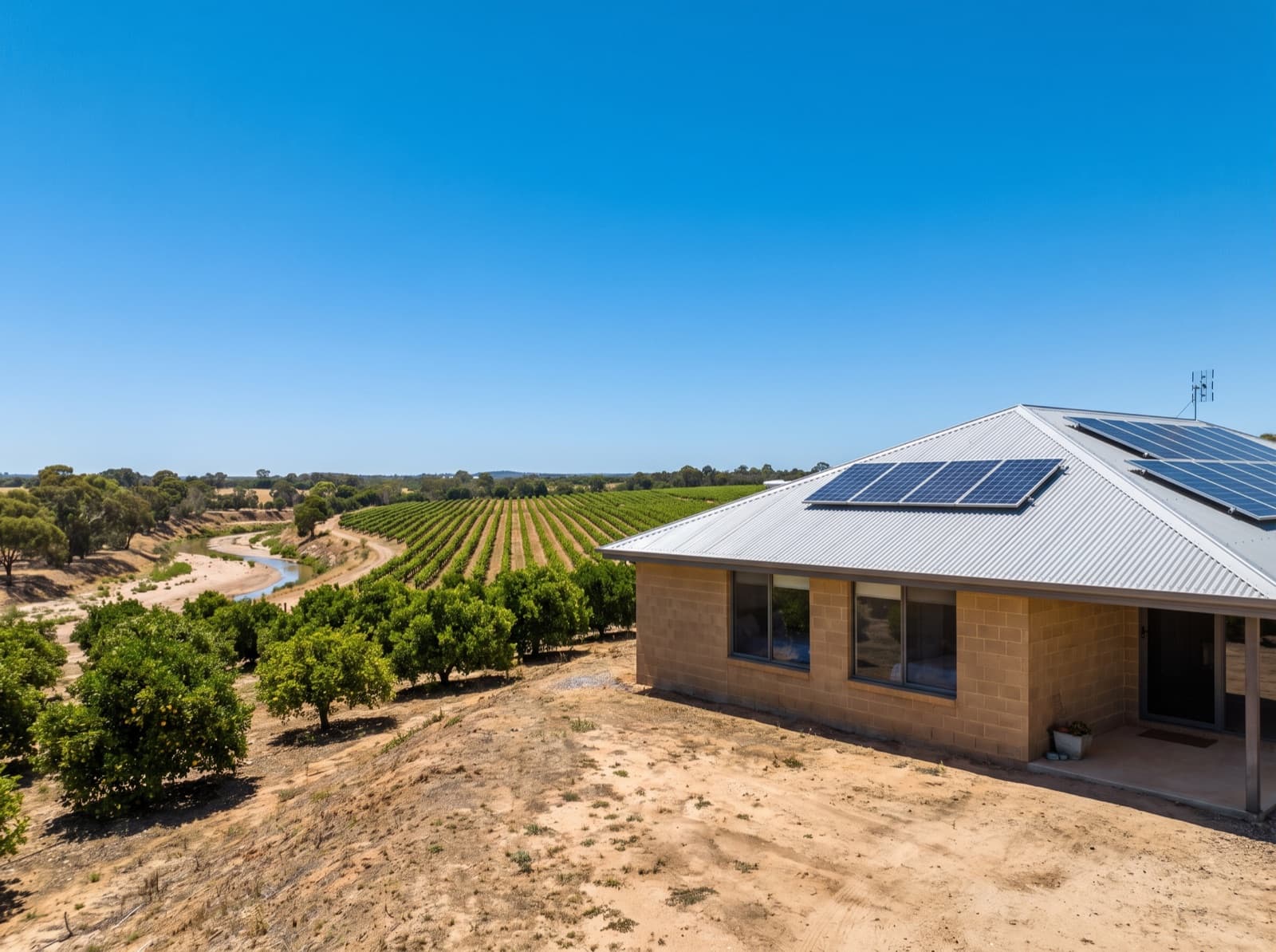 Solar panels in Mildura