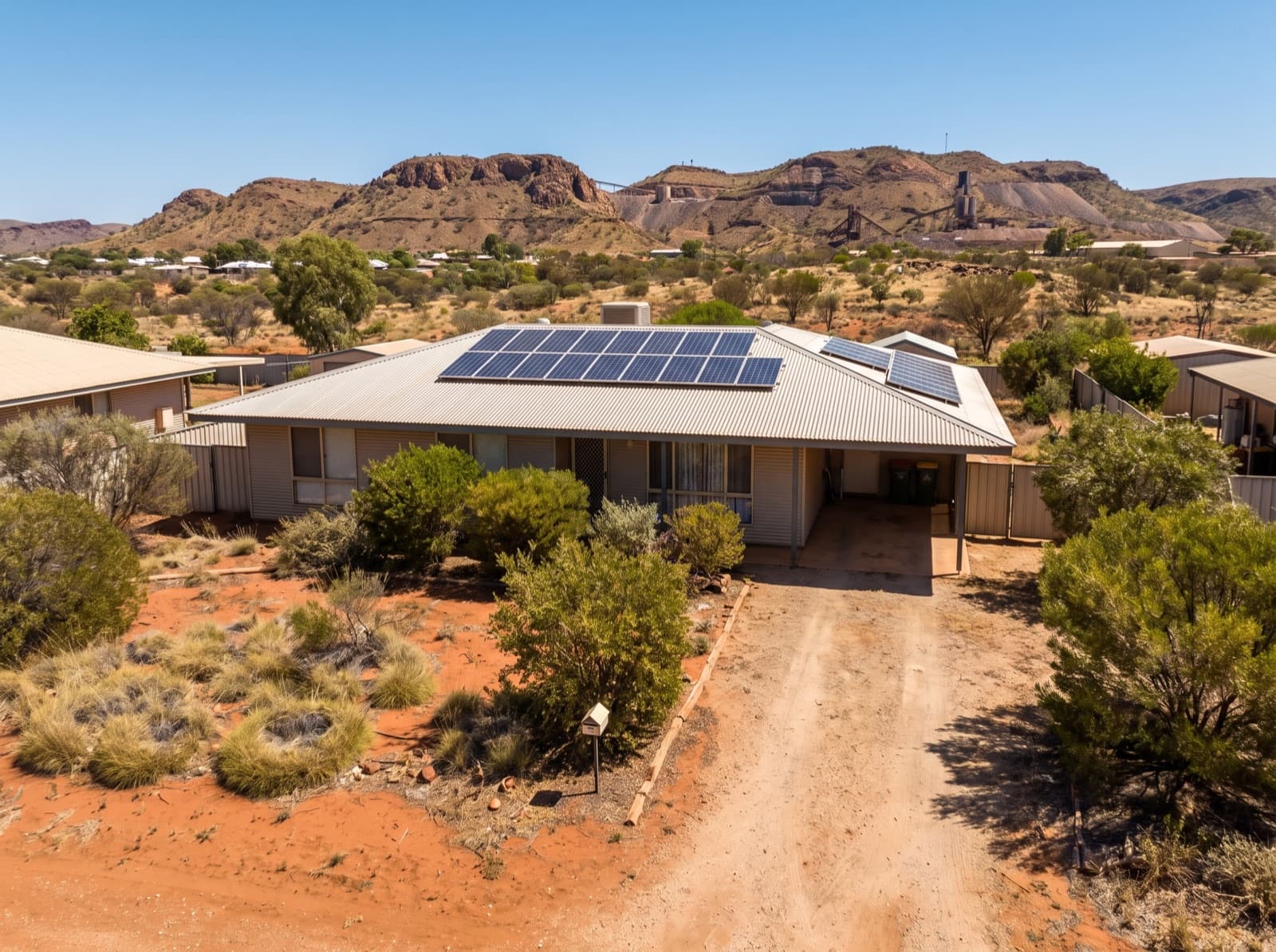 Solar panels in Mount Isa