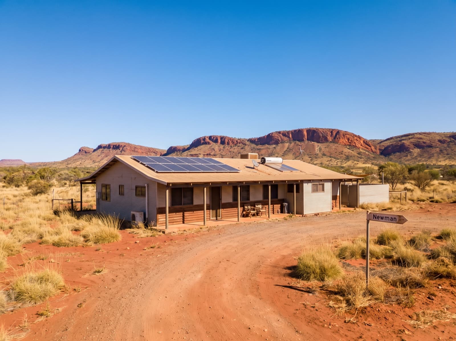 Solar panels in Newman