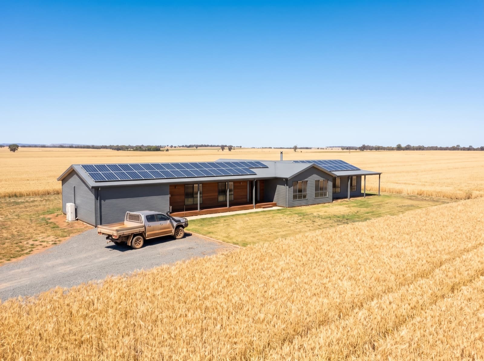 Solar panels in Parkes