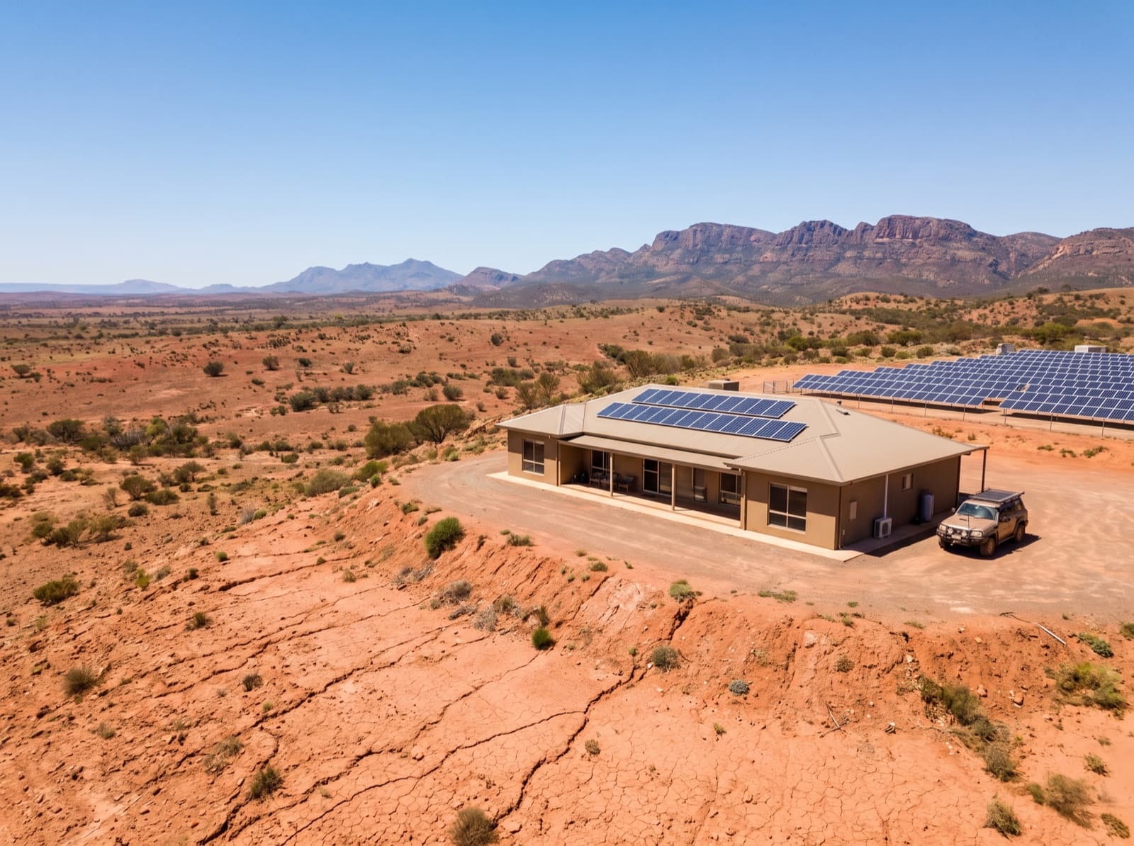 Solar panels in Port Augusta