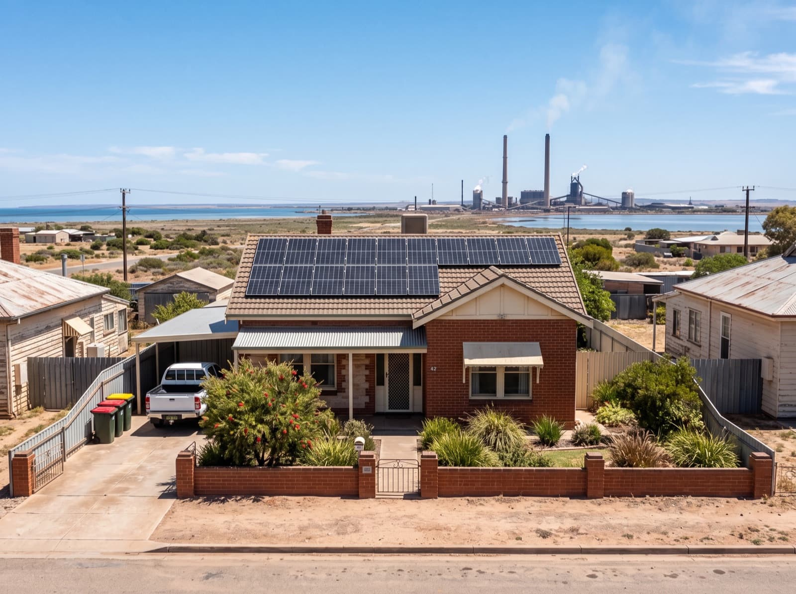 Solar panels in Port Pirie