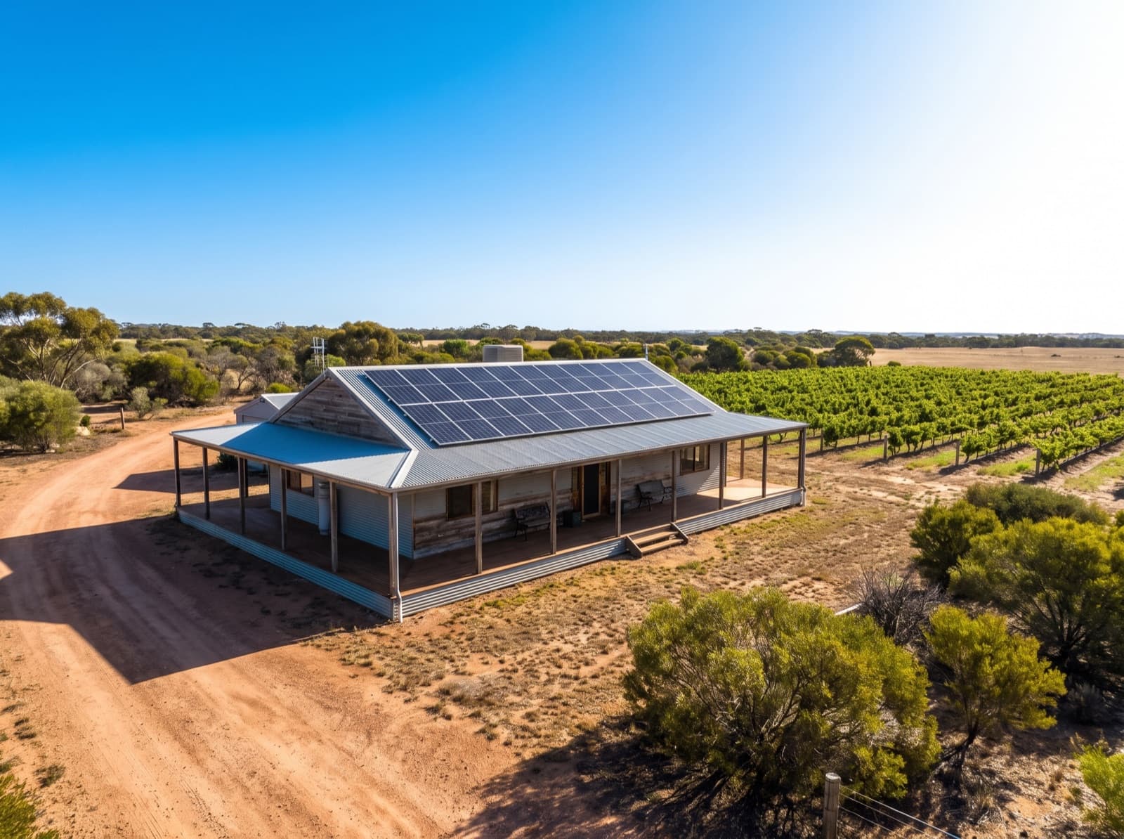 Solar panels in Swan Hill