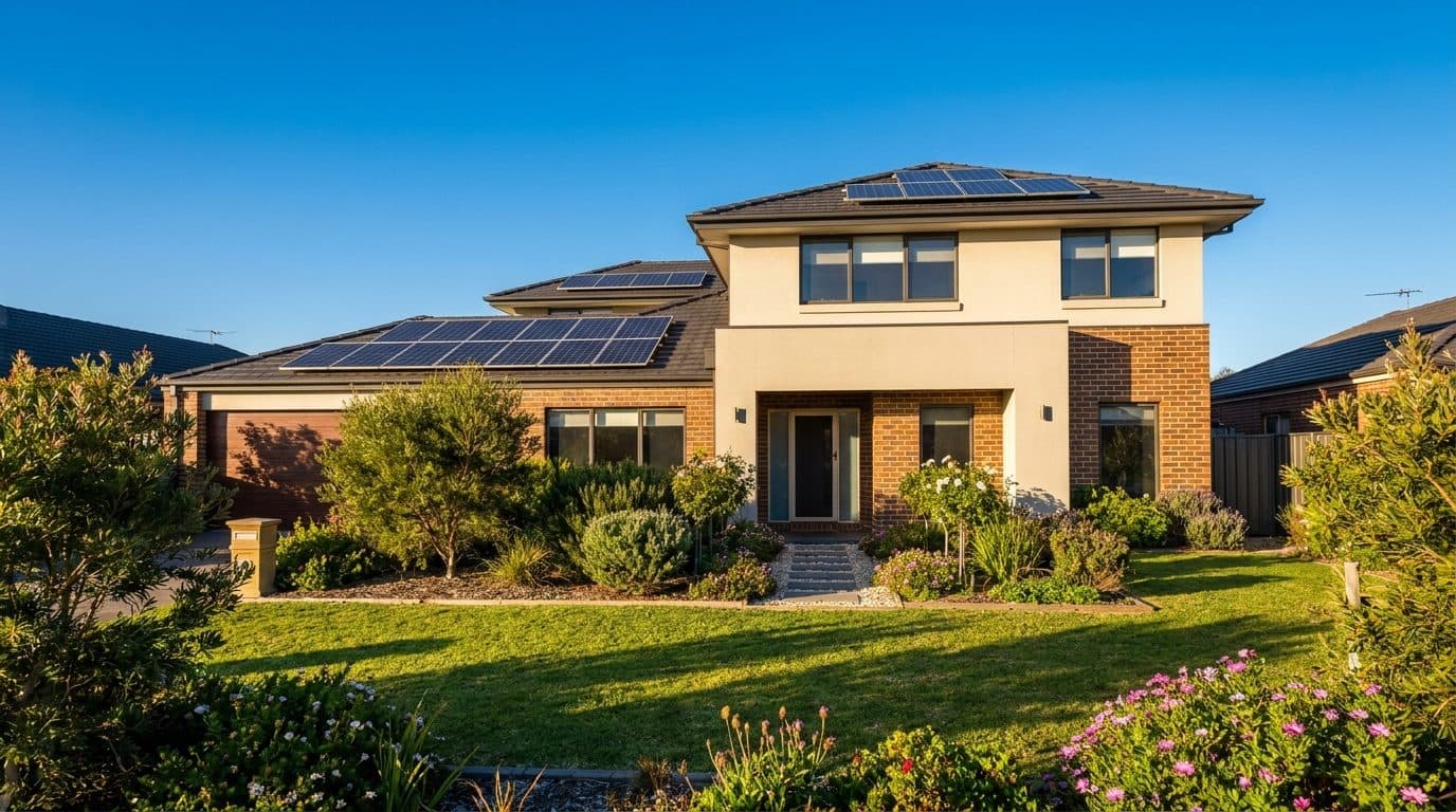 Australian home with rooftop solar, explaining what no net cost solar really means