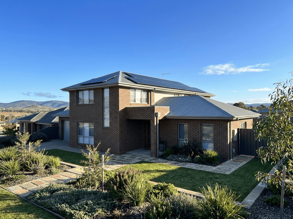 Solar panels in Queanbeyan