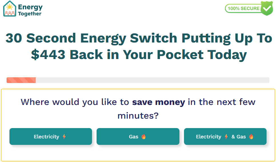 Compare energy providers and save